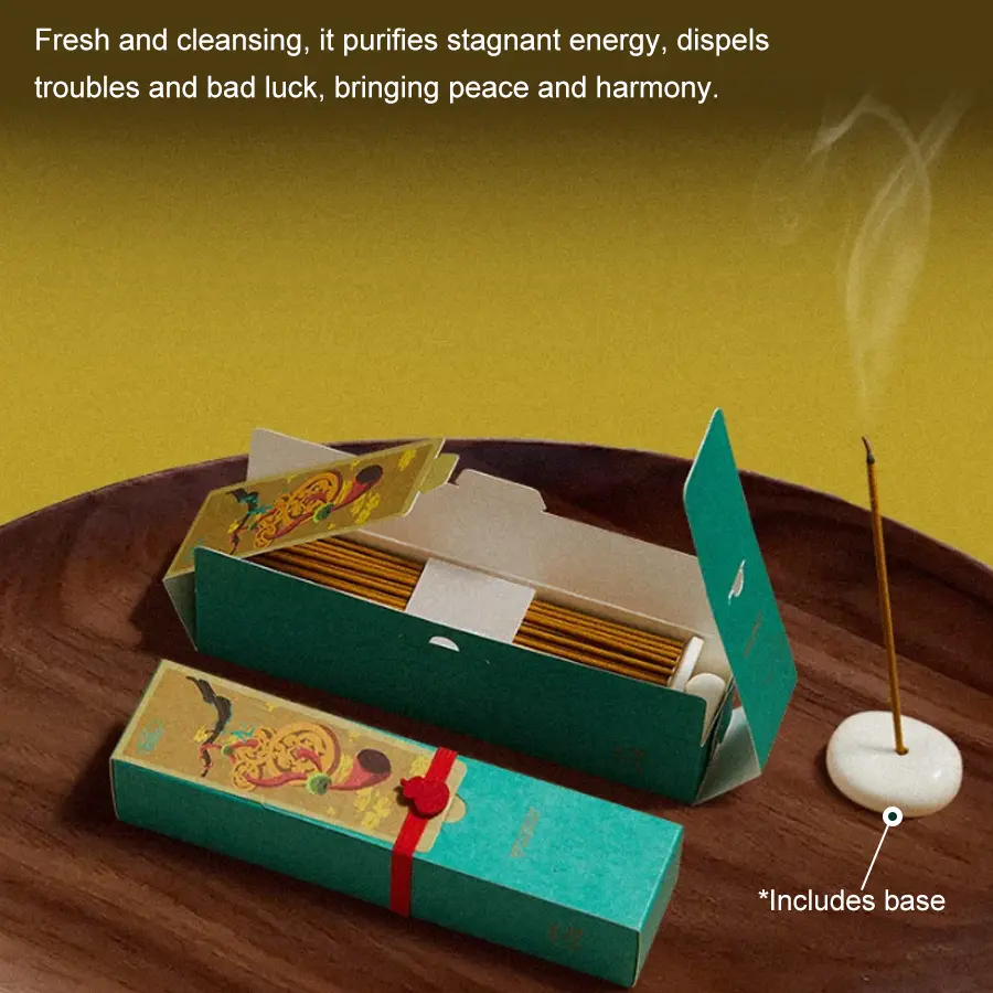 Organic Woody Scented Sandalwood Incense Sticks with Ceramic Holder - Hand-Rolled Natural Floral Fragrance Wood, 30 Sticks, 45 Mins Burn, No Charcoal, Non-Toxic, for Home Relaxation & Meditation (Leisure Outdoor Companion)