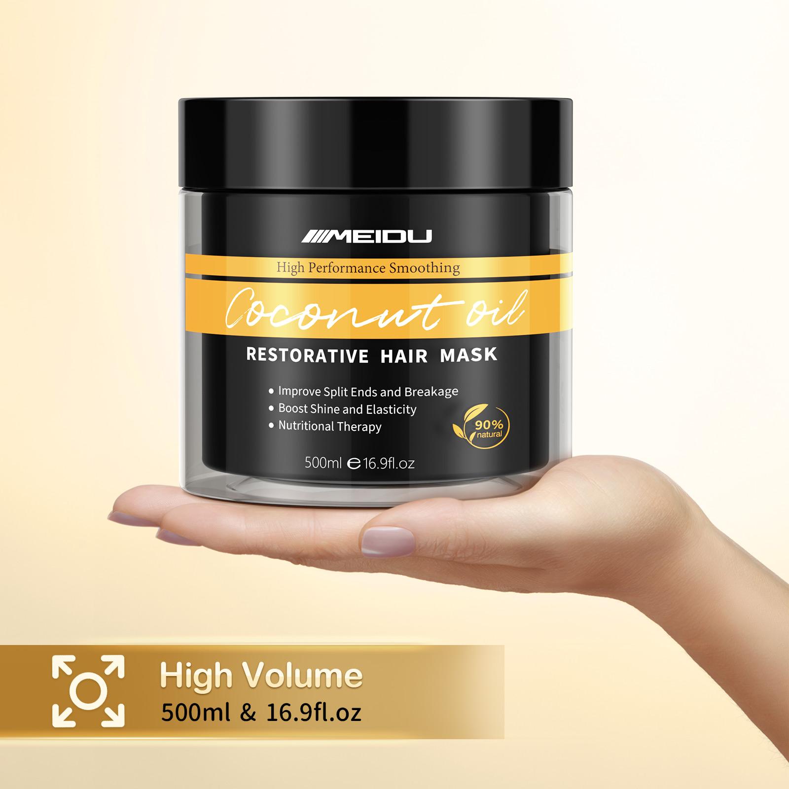MEIDU Keratin Hair Mask, Ginseng and coconut oil deeply nourish and repair hair strands, Smooth Moisturizer Hydrating, Collagen Hair Treatment MEIDU Keratin Hair Mask, Ginseng and coconut oil deeply nourish and repair hair strands, Smooth Moisturizer Hydrating, Collagen Hair Treatment