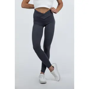 Twists and Turns V Waist Leggings Spandex Womenswear