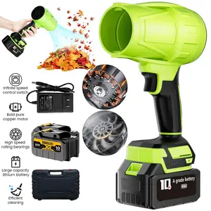 High Efficiency Cordless Leaf Blower 850CFM 55000RPM with 2 Batteries Handheld Electric Blower for Quick Lawn Care and Outdoor Cleaning