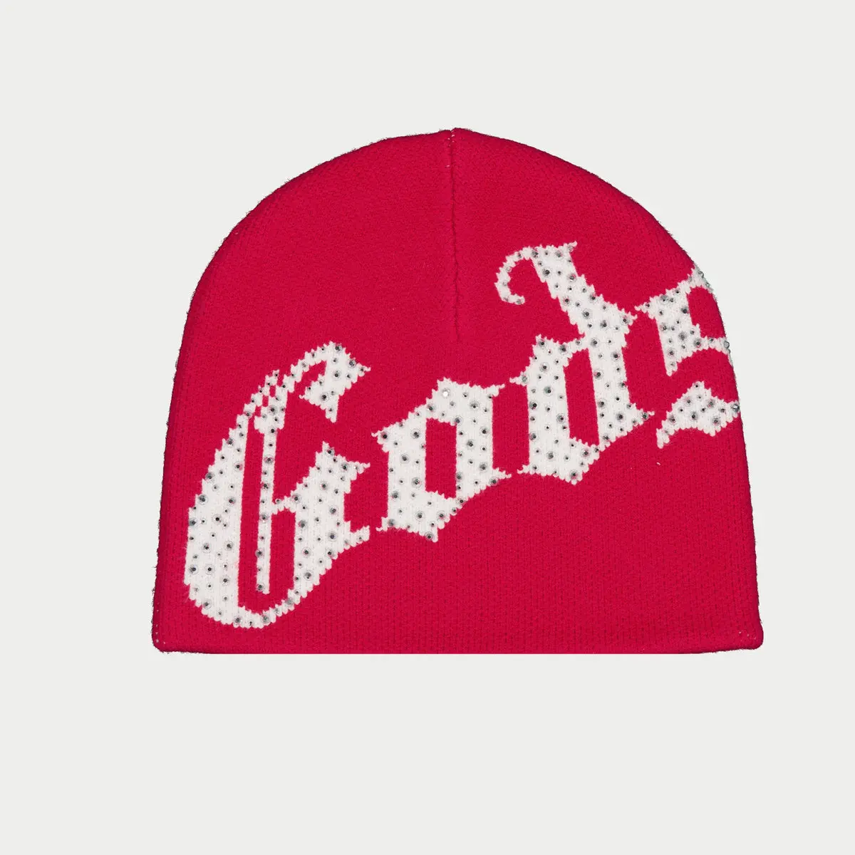 Godspeed - Og Logo Studded Beanie - Red/White