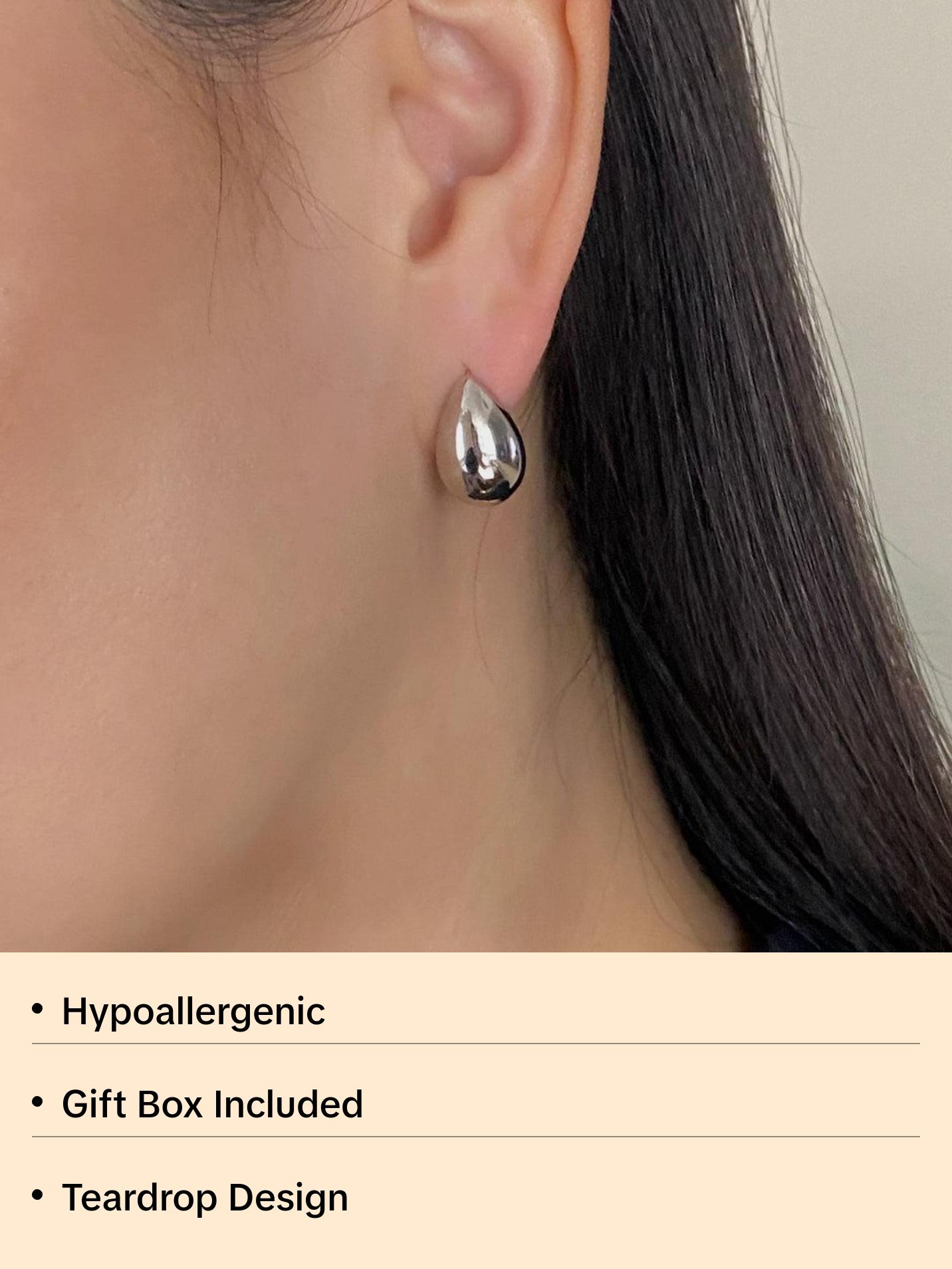 Teardrop Stud Earrings