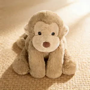 24cm Cute Smudge Monkey Plush Toy: Soft Cotton Material, Huggable Design, Adorable Zoo Companion for Kids