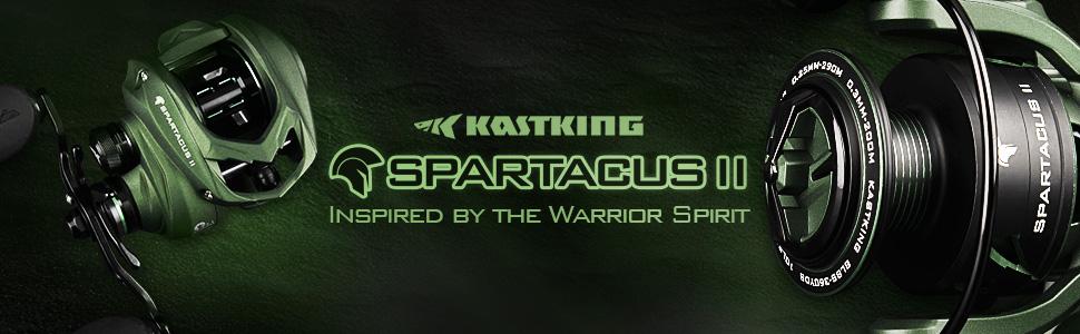 KastKing Spartacus II Baitcasting Fishing Reel,Reel Combo,6oz Ultralight Baitcaster Reel,spinning Super Smooth with 17.6 LB Carbon Fiber Drag, 7.2:1 Gear Ratio, 39mm Palm Perfect Lower Profile Design For Beginner Fishing Reel KastKing Spartacus II Baitcasting Fishing Reel,Reel Combo,6oz Ultralight Baitcaster Reel,spinning Super Smooth with 17.6 LB Carbon Fiber Drag, 7.2:1 Gear Ratio, 39mm Palm Perfect Lower Profile Design For Beginner Fishing Reel