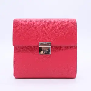 Pre-owned HERMÈS Leather Small Leather Goods Clic Wallet W20115