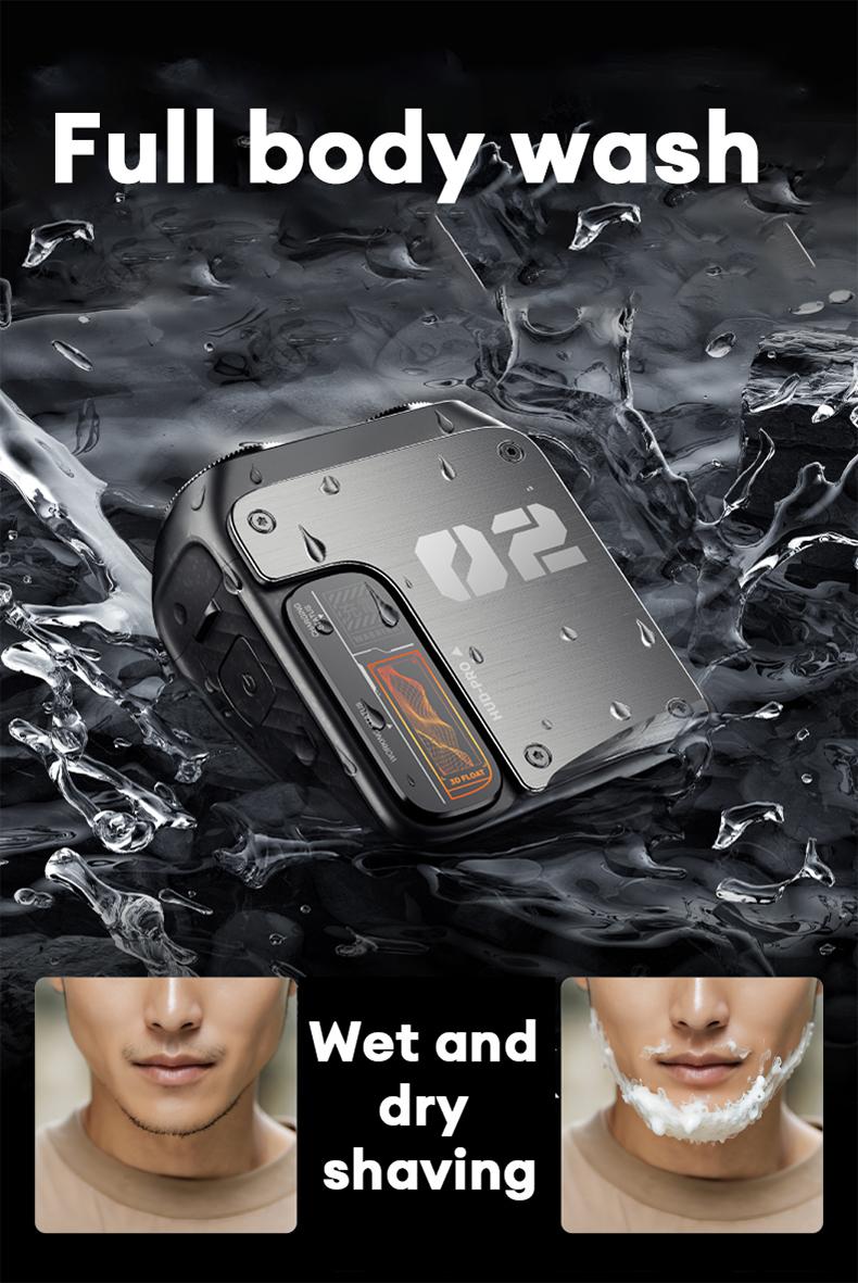 PAXA Mini Electric Shaver - Magnetic Dual Blades Curved Blade Mesh Waterproof Skin-Friendly Washable Rechargeable High-Speed Motor with Long-Lasting Battery Compact Portable Facial Matte Smooth Titanium PAXA Mini Electric Shaver - Magnetic Dual Blades Curved Blade Mesh Waterproof Skin-Friendly Washable Rechargeable High-Speed Motor with Long-Lasting Battery Compact Portable Facial Matte Smooth Titanium
