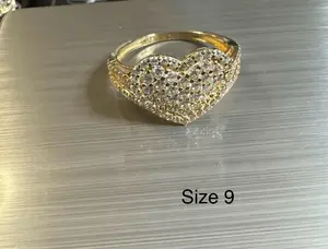 Heart Zirconia & 14k Gold Ring