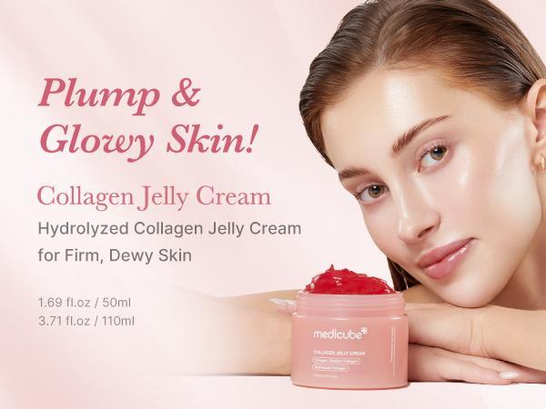 [NEW] [medicube] PDRN Pink Collagen Glow Jelly Serum | Lightweight Water-Jelly For Plump & Supple Skin | Radiance & Elasticity Care with PDRN, Collagen, Niacinamide | Korean Skin Care 1.01 fl.oz
