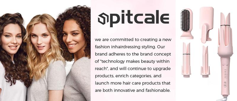 Spitcale 5-in-1 Interchangeable Curling Iron Set 5 Styling Tools 28mm 32mm 40mm Roll Hair Straightener Brush Volumizing Comb & Curling Iron 3 Temp Timer Negative Ions Pink Attachment Spitcale 5-in-1 Interchangeable Curling Iron Set 5 Styling Tools 28mm 32mm 40mm Roll Hair Straightener Brush Volumizing Comb & Curling Iron 3 Temp Timer Negative Ions Pink Attachment