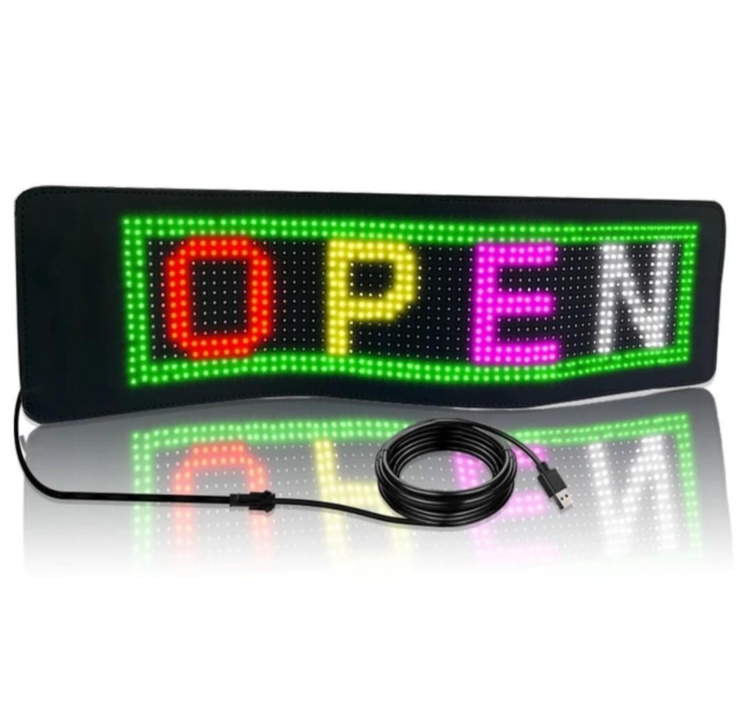 Programmable LED Lights for Cars - Flexible Display Screen with Color Variety, Durable Material, and Easy-to-Use Features