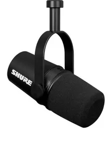 Shure MV7X XLR Dynamic Microphone – Voice-Isolating Cardioid Mic for Podcasting, Vocal Recording & Broadcasting, All-Metal, Black