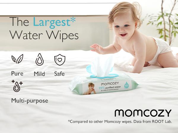 Baby wipes, Momcozy wipes - oversized, cleansing and moisturizing children's wipes, baby products, products for girls and boys, unscented baby wipes, portable maternal and child gifts, safe baby wipes Baby wipes, Momcozy wipes - oversized, cleansing and moisturizing children's wipes, baby products, products for girls and boys, unscented baby wipes, portable maternal and child gifts, safe baby wipes