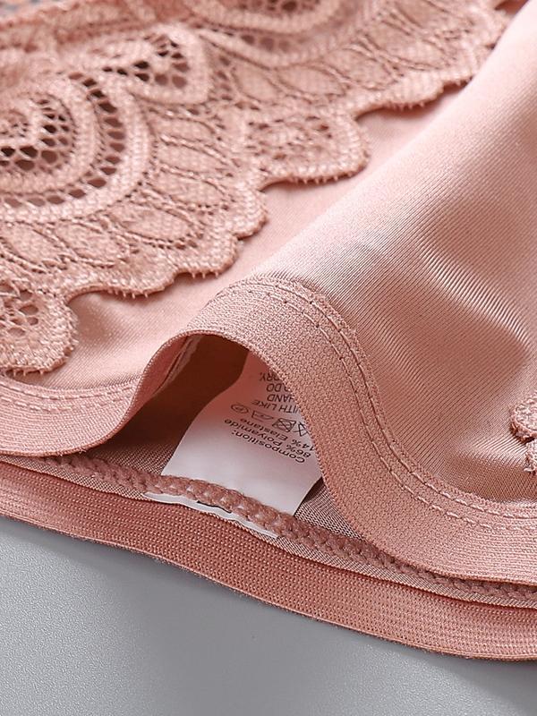 6 PCS Women's Lace Panties Set High Waist Contrast Floral Design Soft Breathable Fabric Comfortable for Daily Wear All Seasons S - XL Womenswear Bridal Fit Everyday Fashionable Minimalist SpringStatements