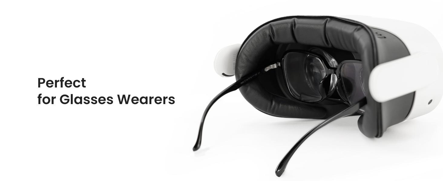 KIWI design V4 Facial Interface, 2 Face Pads Compatible with Oculus/Meta Quest 3S, Accessories for Quest 3S, NOT Compatible with Meta Quest 3