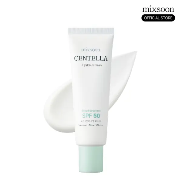 [mixsoon Official] Centella Hyal Sunscreen 50ml - Lightweight Hydrating UV Protection Skincare