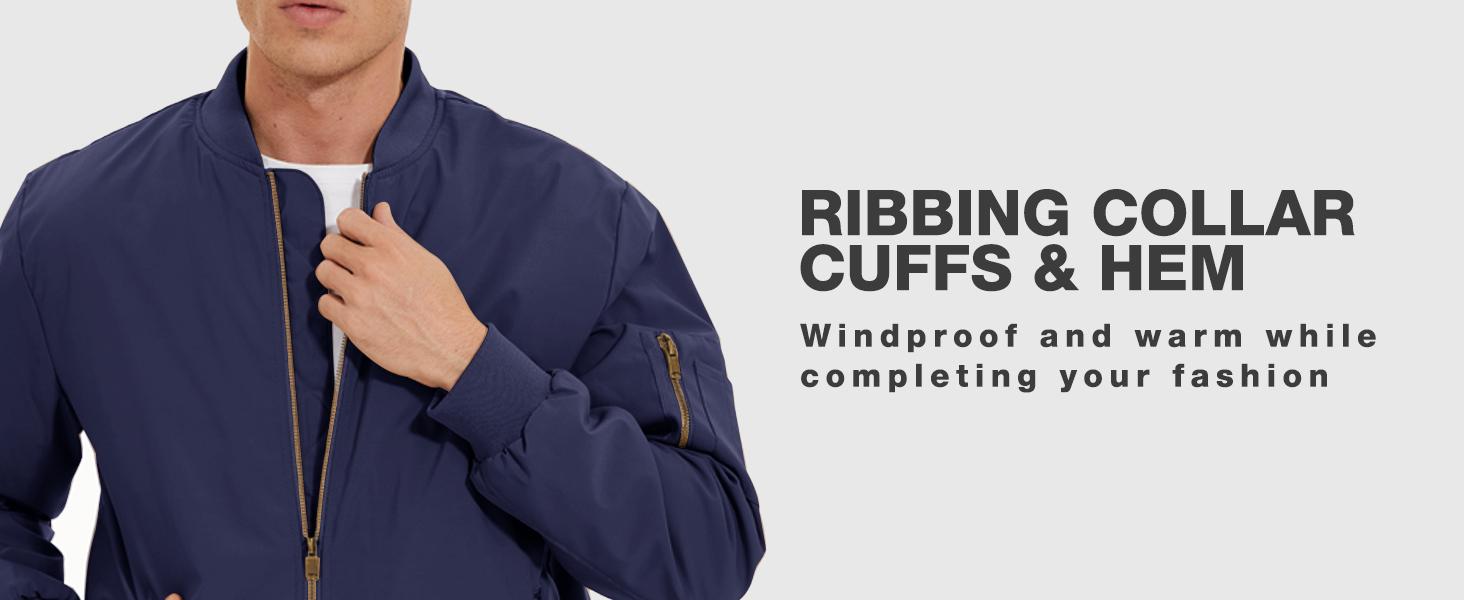 MAGCOMSEN Men's Quilted Bomber Jacket Fall Winter Jacket Warm Windbreaker Full Zip Casual Padded Coats Menswear Tops Fallfreshness Outdoorfun