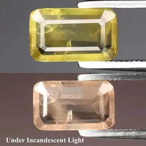 1.31ct ETW Natural Color Change Sapphire Gemstone – Octagon Cut