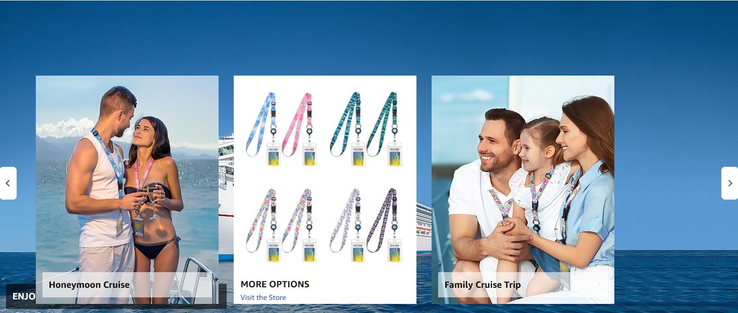 MNGARISTA Cruise Lanyards Adjustable Retractable Reel Waterproof ID Badge Holder for All Cruises Ships Key Cards 2pack Removable Cardholder