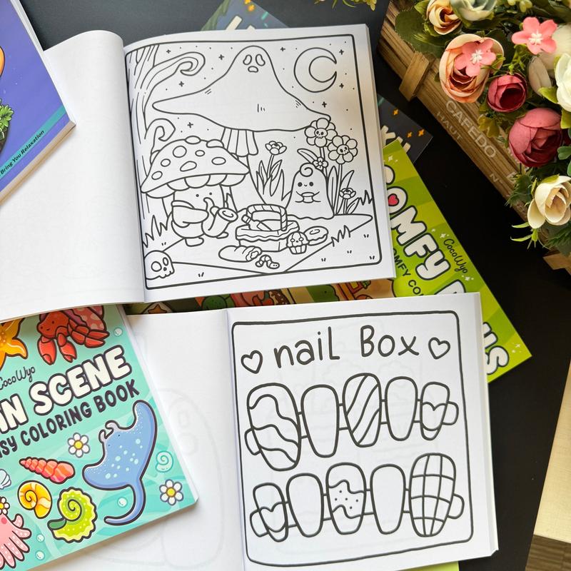 Super Cute Coloring Book for Adults & Teens: 40-52 Hand-Drawn Pages of Creative Fun | High-Quality Artistic Escape Illustrations Relaxation