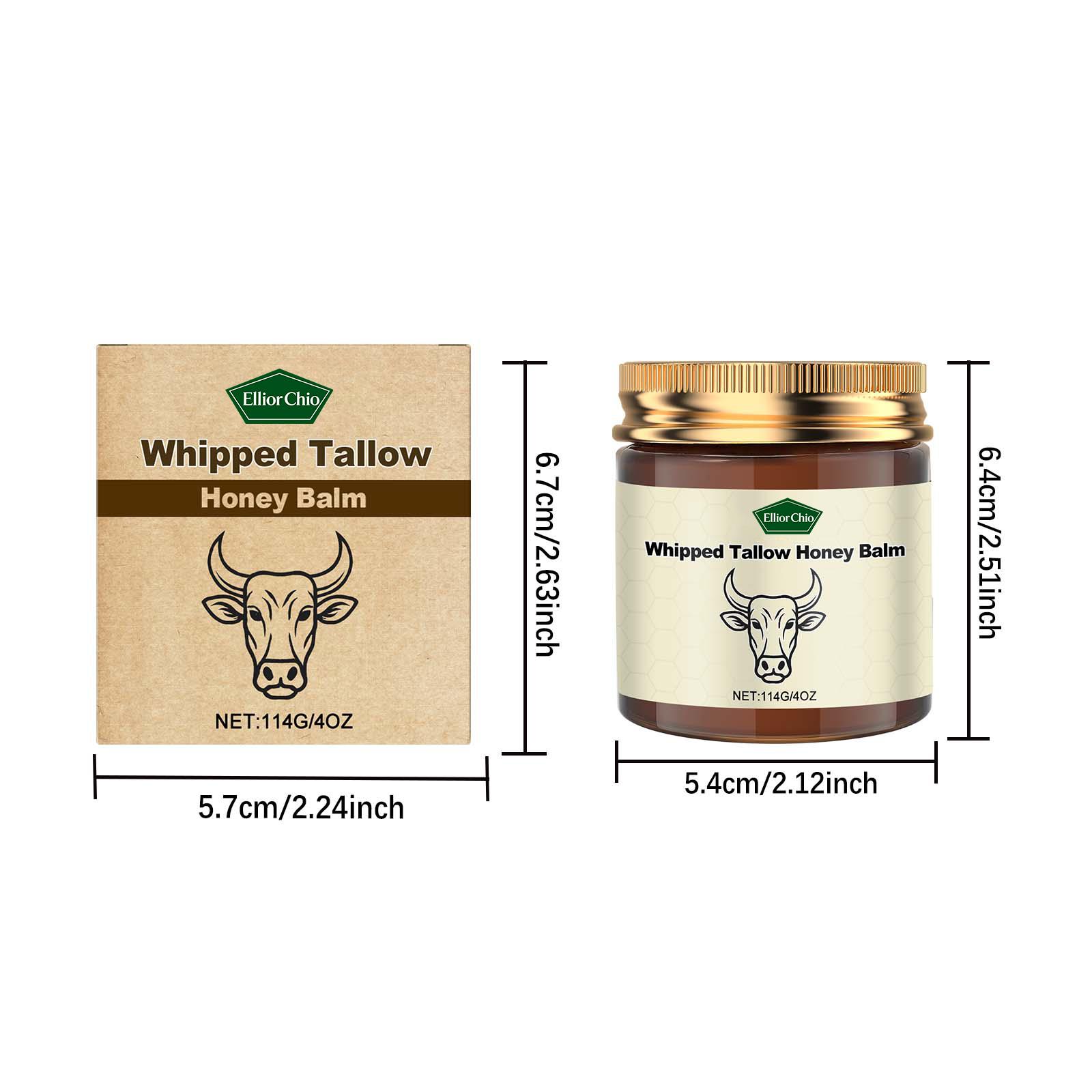 Whipped Grass-Fed Beef Tallow Honey Balm - 4 Oz,Moisturizing Cream for Soft, Smooth Skin - Handmade All-Natural Moisturizer - Lavender,hydrating, comfort, moisture boost cream, luminous firming cream, body care, hydrating dry skin Whipped Grass-Fed Beef Tallow Honey Balm - 4 Oz,Moisturizing Cream for Soft, Smooth Skin - Handmade All-Natural Moisturizer - Lavender,hydrating, comfort, moisture boost cream, luminous firming cream, body care, hydrating dry skin