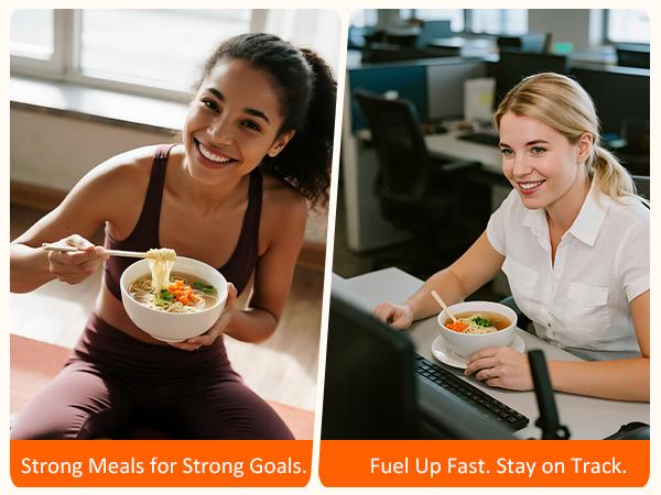 Healspot High Protein Instant Ramen, 6 Cups Non Fried Ramen Broth, 32g Plant Based Protein, Low Fat, Low Carb, Non GMO, Keto Friendly & Plant Based (Golden-Chicken,Smoky-Beef,Classic-Pork）