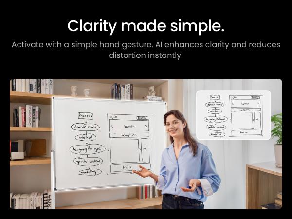 Insta360 Link 2C Pro – 4K Webcam for PC/Mac, 1/1.3” Sensor, Low-Light, Auto Framing, HDR, Directional Noise-Canceling Mics, Supports Stream Deck, Zoom, Teams, Twitch for Streaming or Meetings