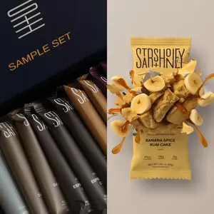 Stars + Honey | The Protein Bar – Bundle: Tasting Set & Banana Spice Rum Cake, All natural ingredients with added collagen, Gluten Free, Dairy Free, Soy Free, No Seed Oils, and No Sugar Alcohols.