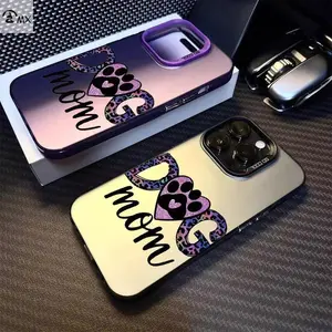 Phone Case - Phone Case Featuring a Paw Print Design for Dog Moms, For iPhone 17 16 15 14 13 12 11 PRO MAX PLUS, AIR and iPhone XR XS MAX 7 8Plus 16E SE, Shockproof and Anti-drop Phone Case, Perfect Gift for Friends and Family