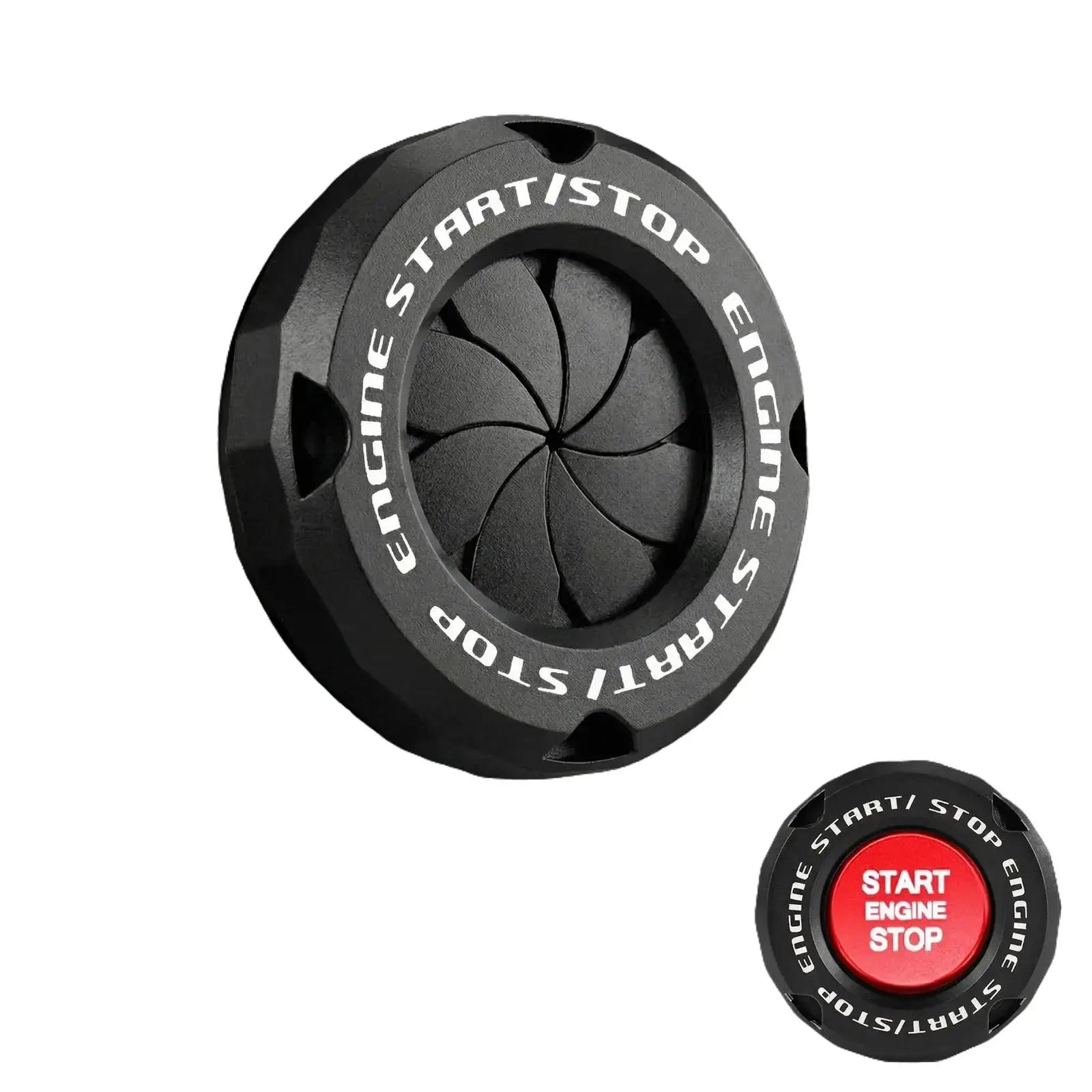 【SummerFinds】Joytutus Engine Start Button Cover - Universal Rotary Push Start Stop Button Cover, Racing Style Ignition Switch Protector, Cool Car Interior Accessories, JDM Style Car Decor for Cars, SUVs & Motorcycles, Back to School Shopping