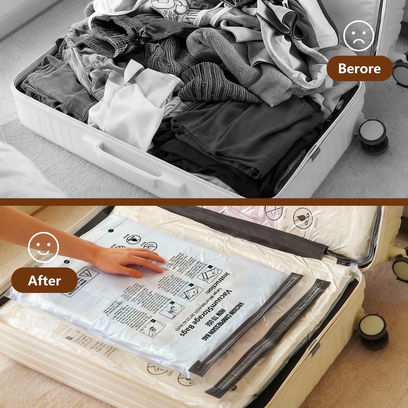 Snofrid Cordless Travel Vacuum Storage Compression Bag Set – 15-Pack in 3 Sizes – USB Rechargeable Handheld Pump with Built-In Battery – Waterproof & Reusable Space Saver for Clothes & Packing, Perfect for Carry-On Suitcases Snofrid Cordless Travel Vacuum Storage Compression Bag Set – 15-Pack in 3 Sizes – USB Rechargeable Handheld Pump with Built-In Battery – Waterproof & Reusable Space Saver for Clothes & Packing, Perfect for Carry-On Suitcases