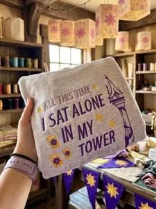 Embroidered R@punz3l Sweatshirt, Princess Shirt, At Last I See the Light, Girls Trip Shirts, Princess Crewneck