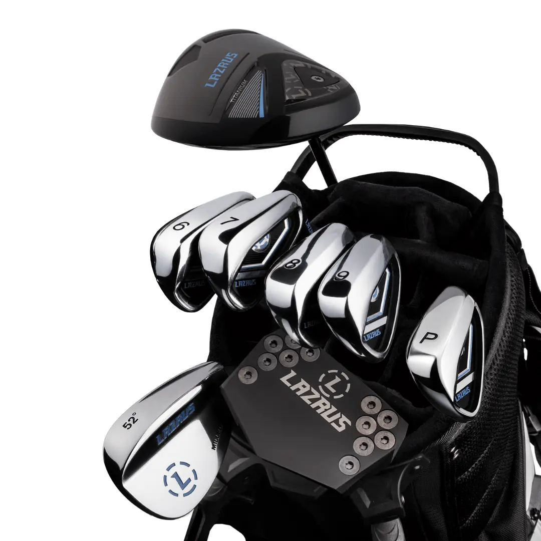 Lazrus Golf 8 pc Set - LAZ2 Driver, 6-PW Irons, 52° Wedge, Putter