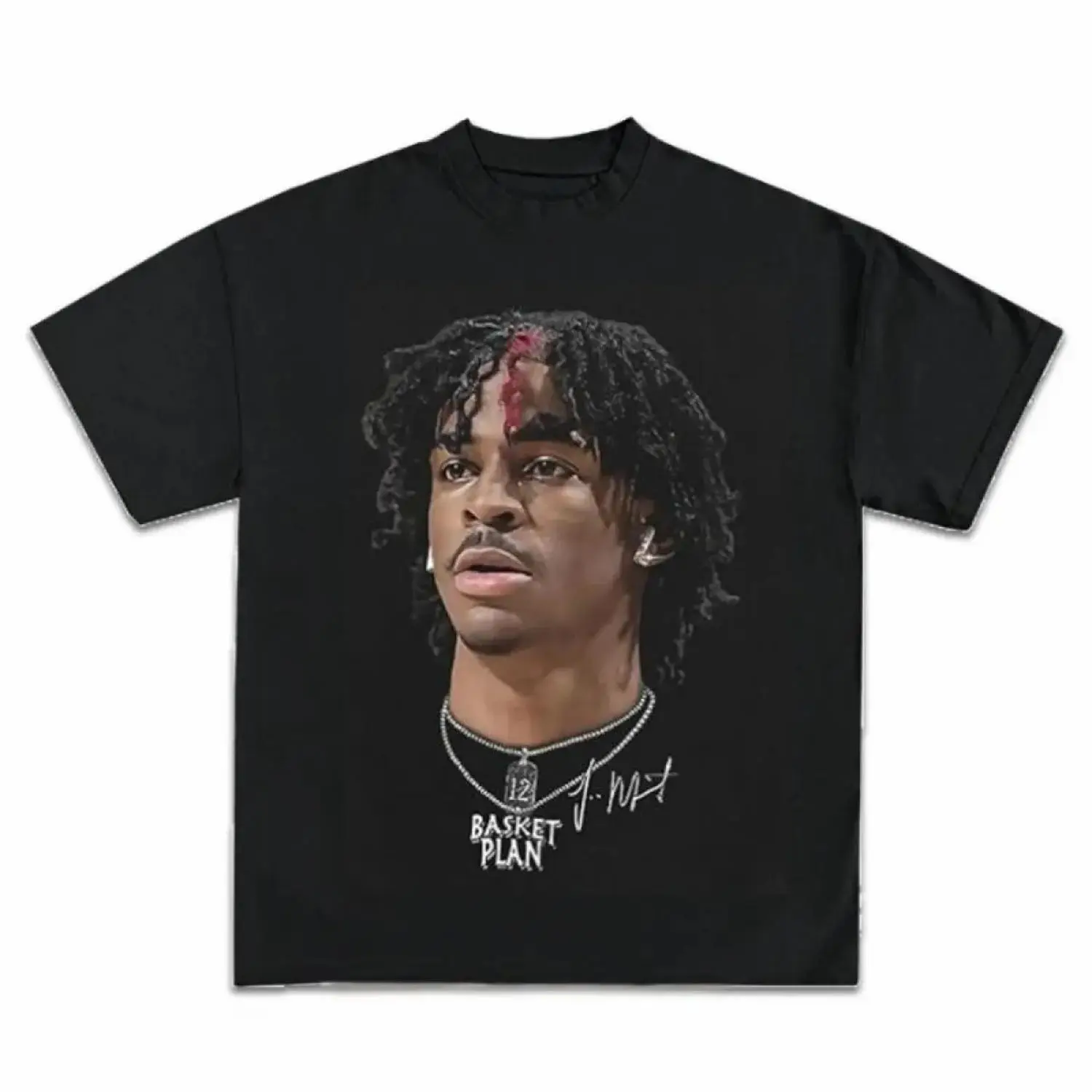 Ja Morant Icy Exclusive V2 Graphic T-Shirts - Men's, Boys' Short-Sleeve Tops - Great for Casual Outings and Errands, Jeans/Shorts Ready, Minimal Look Pairs with Many Bottoms, Keeps Arms Free to Move, Short Sleeves Keep Arms Free To Move