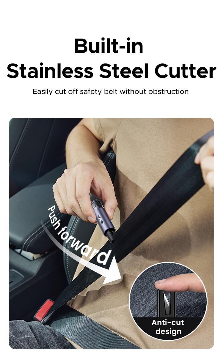 UGREEN 2-in-1 Car Window Breaker & Seatbelt Cutter,Upgraded Safe Hammer Glass Breaker Under Water, Car Hammer Seatbelt Cutter Window Breaker Emergency Escape Tool, Glass Breaker for New Cars– Must For Car-Emergency Escape Tool, TikTokShopHolidayHaul