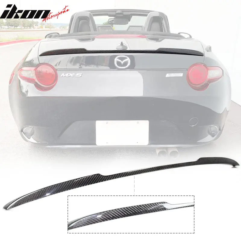 Rear Spoiler Wing for Mazda MX-5 Miata ND 2016-2026 V Style Real Carbon Fiber