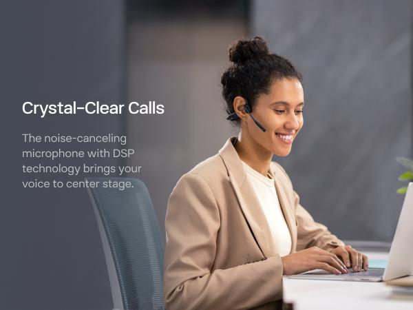 OpenComm2 UC 2025 Upgrade - Open-Ear Wireless Computer Headset with Boom Mic, Bone Conduction Bluetooth Stereo Headphones, USB-A/C Dongle Compatible with PC and Mac, Zoom Certified - C120UC