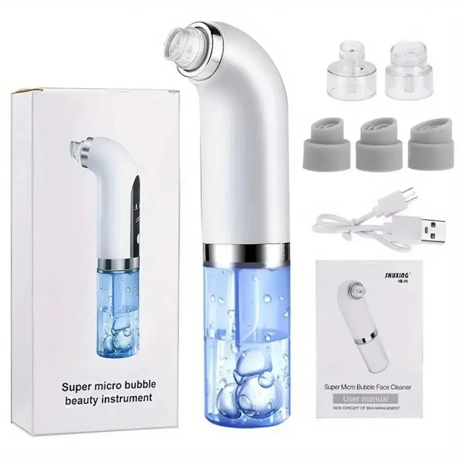 Home Use Pore Cleaner Machine, Electric Blackhead Remover Vacuum with Pore Suction and Oxygen Infusion, USB Rechargeable Facial Care Device, Facial Pore Cleaning, Facial Cleansing Instrument, Facial Cleansing Equipment, Perfect Christmas Gift
