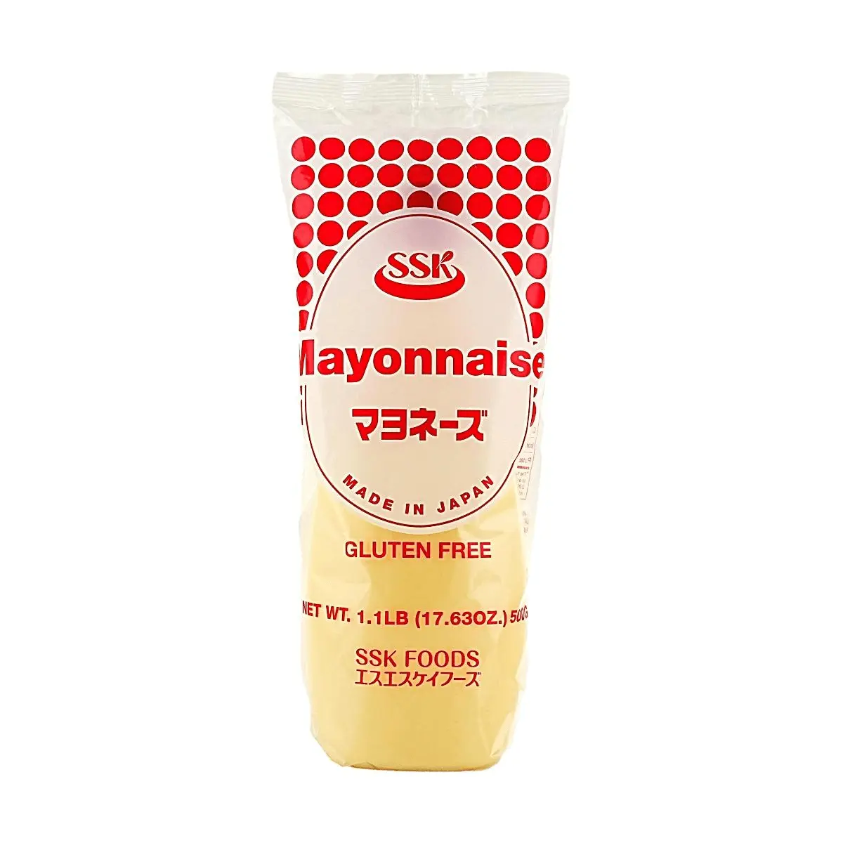 SSK Japanese Foods Gluten-Free Mayonnaise 500g - Authentic Flavor for Sushi, Salads, Takoyaki