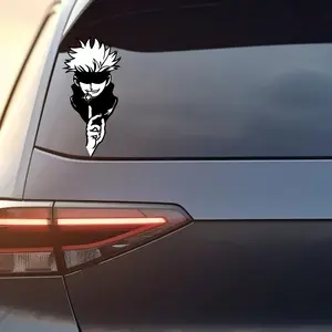 Gojo Satoru Shadow Vinyl Sticker, JJK Cool Anime Style Character Decal, Manga Aesthetic Sticker, Laptop Car Decor