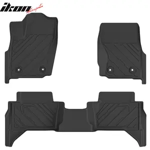 Floor Mats for Toyota Tacoma 2024-2025 Crew Cab 3D All Weather Carpets TPE