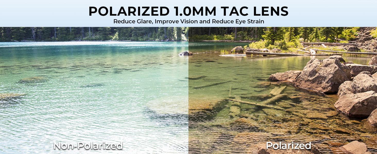 KastKing Chippewa Polarized Fishing Sunglasses UV400 Protection Full Wrap Frame Sports Cycling Sunglasses 1.0mm TAC Lenses Impact Resistant Oleophobic Coating