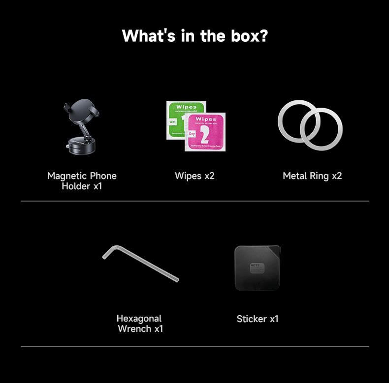 New-MAGIC JOHN 360° Magnetic Phone Holder Strong Magnetic Grip, Anti-Slip Base & Foldable Design for Car, Home & Travel