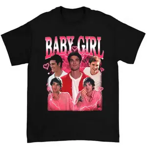 Jacob Elordi Baby Girl Aesthetic Actor Coquette Fan Graphic T-Shirt