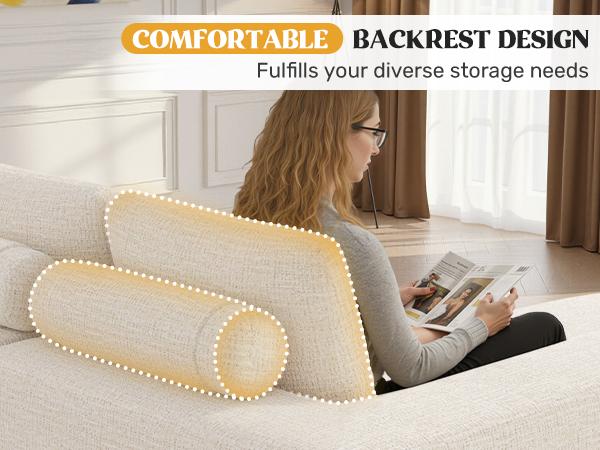 【2 Packages shipping】112" Modular Curved Cloud Couch, Oversized Couches for Living Room, Modern Boneless Sectional Sofa with Deep Seat, Chenille Foam Couch, No Assembly Required, Beige, 1PCS 【2 Packages shipping】112" Modular Curved Cloud Couch, Oversized Couches for Living Room, Modern Boneless Sectional Sofa with Deep Seat, Chenille Foam Couch, No Assembly Required, Beige, 1PCS