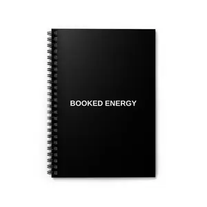 Booked Energy Notebook | Motivational Planner Journal | Entrepreneur Productivity Notebook