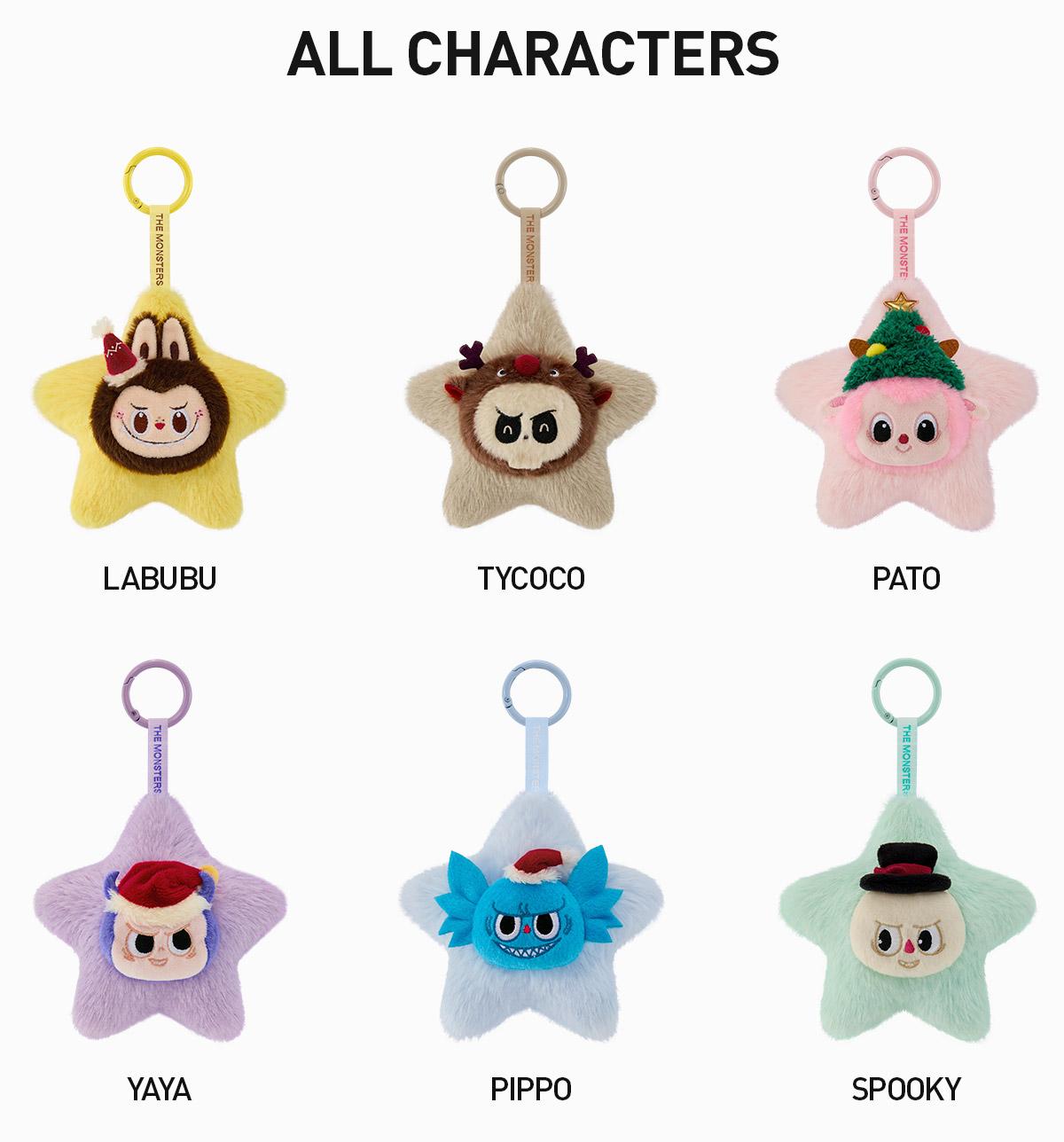 POP MART THE MONSTERS Classic Series-Sparkly Plush Pendant, Blind Box POP MART THE MONSTERS Classic Series-Sparkly Plush Pendant, Blind Box