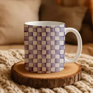 Mackenzie Childs Violet Check 11oz, 15oz