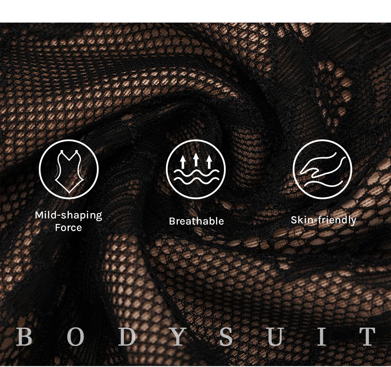 Shapellx AirSlim Lace Smooth Full Body Shapewear for Women Thong Design Tummy Tucking Bust Lifting Comfort Sculpting Snatched Waistline Sexy