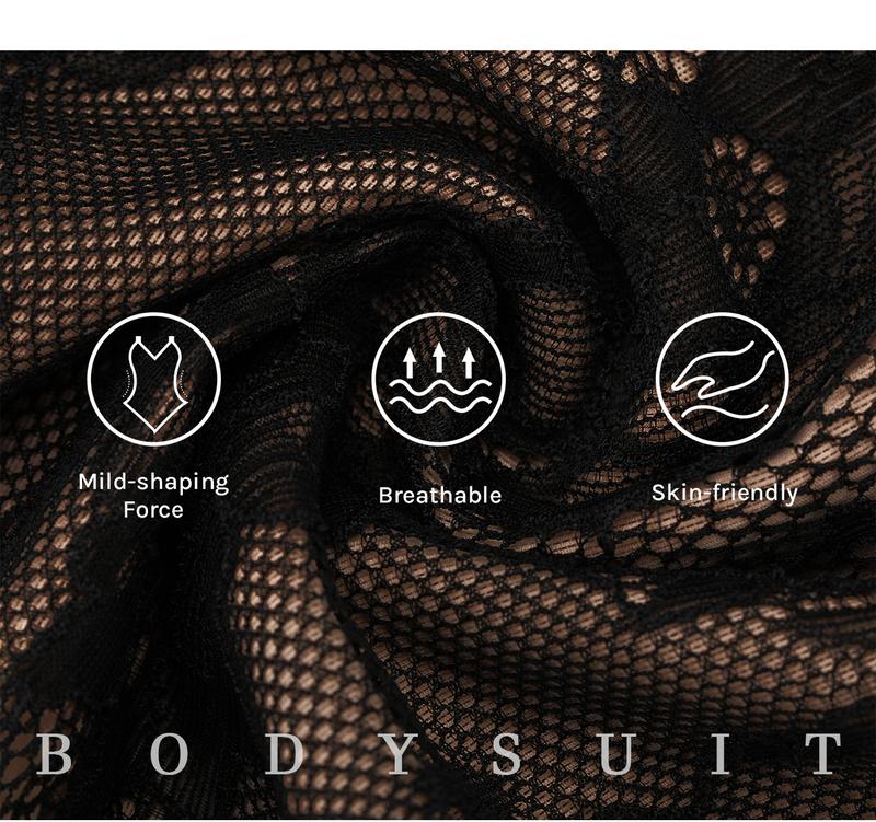 Shapellx AirSlim Lace Smooth Full Body Shapewear for Women Thong Design Tummy Tucking Bust Lifting Comfort Sculpting Snatched Waistline Sexy