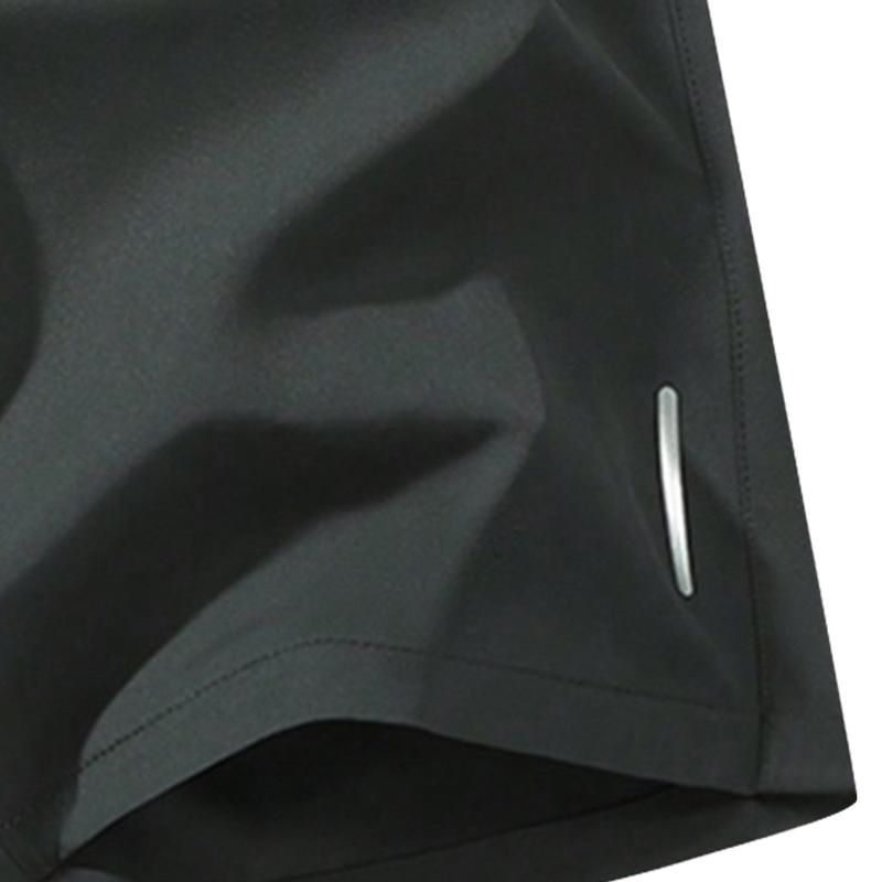 Men's summer sports shorts, breathable quick-dry fabric, drawstring waistband with zipper pockets, lightweight and comfortable, suitable for running, hiking, and everyday outdoor activities